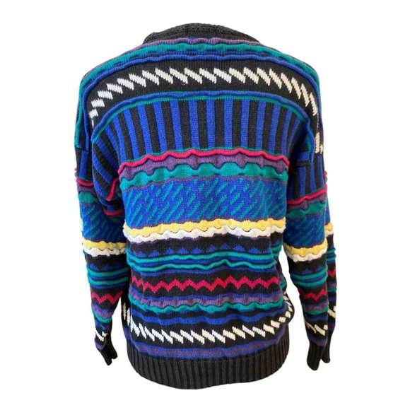 Editions Van Heusen Vintage 90s Knit Cosby Style Sweater - Picture 3 of 6